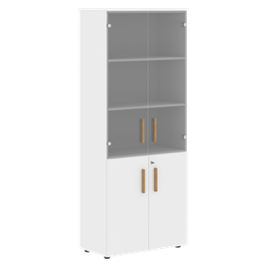 Шкаф широкий высокий FORTA Белый FHC 80.2(Z) (798х404х1965) в Копейске