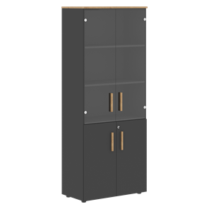 Шкаф комбинированный FORTA Графит-Дуб Гамильтон  FHC 80.2(Z) (798х404х1965) в Магнитогорске