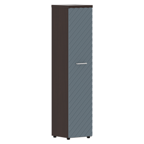 Стеллаж с дверью TORR LUX TLHC 42.1 колонка с глухой дверью и топом 435х452х1958 Венге/ Серо-голубой в Миассе