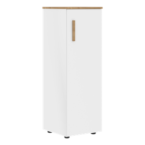 Шкаф колонна средний с правой дверью FORTA Белый-Дуб Гамильтон  FMC 40.1 (R) (399х404х801) в Магнитогорске