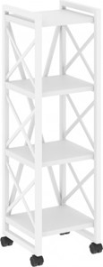 Стеллаж мобильный Loft VR.L-MST.K-4.4, Белый/Белый металл в Миассе