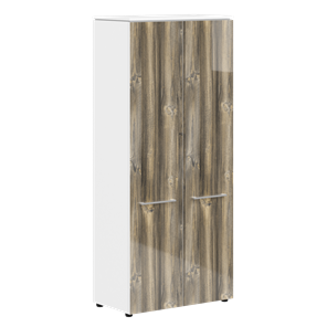 Высокий шкаф MORRIS  Дуб Базель/Белый MHC 85.1 854х423х1956 в Магнитогорске