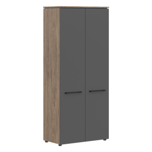 Шкаф высокий с глухими дверьми MORRIS TREND Антрацит/Кария Пальмира MHC 85.1 (854х423х1956) в Челябинске