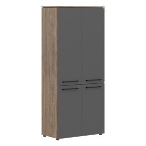 Шкаф с глухими дверьми MORRIS TREND Антрацит/Кария Пальмира MHC 85.3 (854х423х1956) в Копейске
