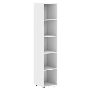 Высокий шкаф колонна с глухой дверью FORTA Белый FHC 40.1 (L/R) (399х404х1965) в Миассе - предосмотр 1