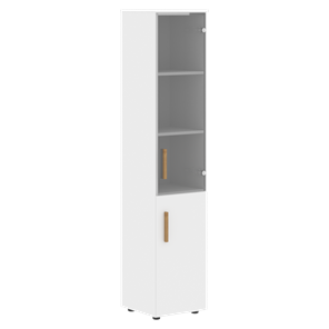 Шкаф колонна высокий с дверью FORTA Белый FHC 40.2 (L/R) (399х404х1965) в Магнитогорске