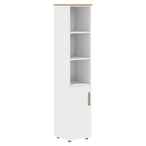 Высокий шкаф с глухой средней дверью  правой FORTA Белый FHC 40.6 (R) (399х404х1965) в Копейске