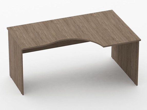Угловой стол Twin 12.11.16Пр,  дуб Верцаска 1590х1000(680)х750 в Челябинске - изображение