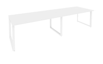 Стол для переговорки O.MO-PRG-2.4 Белый/Белый бриллиант в Златоусте