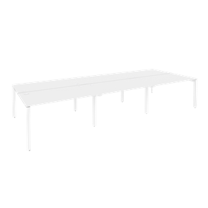 Стол на металлокаркасе O.MP-D.RS-6.3.8 (Белый/Белый бриллиант) в Магнитогорске