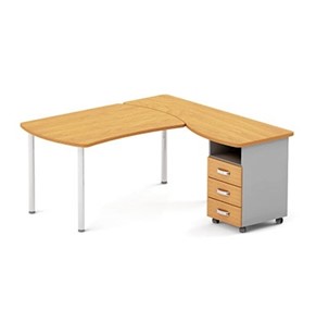 Угловой письменный стол Boston DIR-180 (металлический каркас) в Магнитогорске