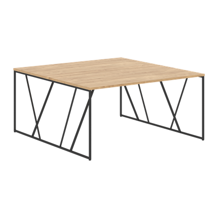 Двойной стол LOFTIS Дуб Бофорд  LWST 1516 (1560х1606х750) в Миассе - изображение