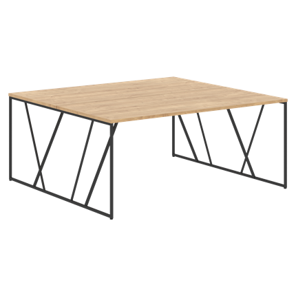 Двойной стол LOFTIS Дуб Бофорд  LWST 1716 (1760х1606х750) в Челябинске - изображение