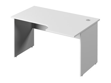 Письменный стол С-34 правый, цвет Белый в Магнитогорске