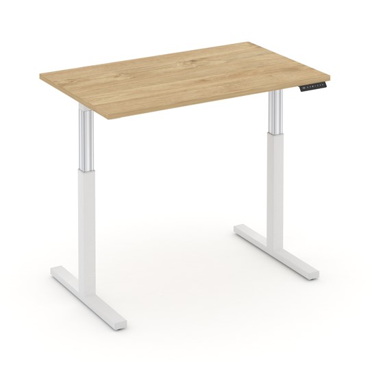 Электроподъемный стол Move UP MV.SE-3.7, Белый металл/Тиквуд светлый в Копейске - изображение 2