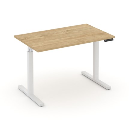 Электроподъемный стол Move UP MV.SE-3.7, Белый металл/Тиквуд светлый в Копейске - изображение