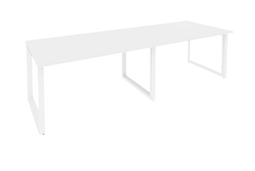 Офисный стол для переговоров O.MO-PRG-2.3 Белый/Белый бриллиант в Копейске