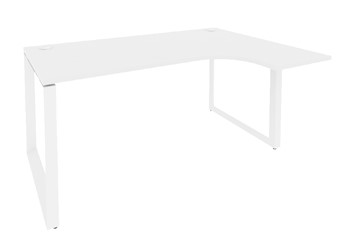 Письменный угловой стол O.MO-SA-4R Белый/Белый бриллиант в Копейске