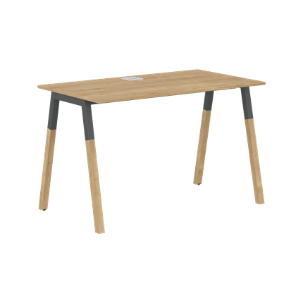 Письменный стол FORTA Дуб Гамильтон-Черный графит-Бук FST 1167 (1180х670х733) в Магнитогорске - изображение