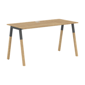 Письменный стол FORTA Дуб Гамильтон-Черный графит-Бук FST 1367 (1380х670х733) в Магнитогорске