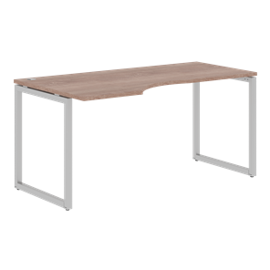 Письменный стол с боковым левым выступом XTEN-Q Дуб-сонома-серебро XQCET 169 (L) (1600х900х750) в Миассе