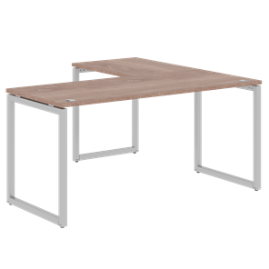 Письменный стол угловой левый XTEN-Q Дуб-сонома- серебро XQCT 1615 (L) (1600х1500х750) в Челябинске