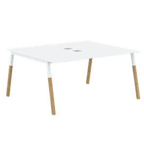 Переговорный стол FORTA Белый-Белый-Бук FWST 1513 (1580x1346x733) в Копейске