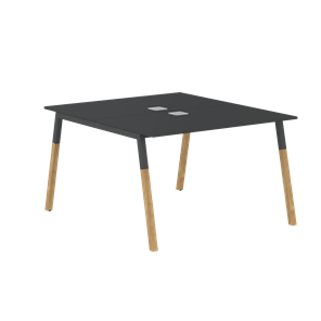 Стол для переговоров FORTA Черный Графит-Черный Графит-Бук  FWST 1113 (1180x1346x733) в Копейске