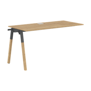 Переговорный стол FORTA Дуб Гамильтон-Черный графит-Бук  FIST 1167 (1180х670х733) в Копейске