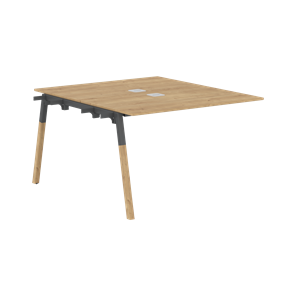Переговорный стол FORTA Дуб Гамильтон-Черный графит-Бук FIWST 1113 (1180х1346х733) в Магнитогорске