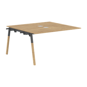 Переговорный стол FORTA Дуб Гамильтон-Черный графит-Бук FIWST 1313 (1380х1346х733) в Магнитогорске