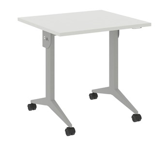 Складной мобильный стол X.M-0.7, Металл серый/Белый бриллиант в Челябинске