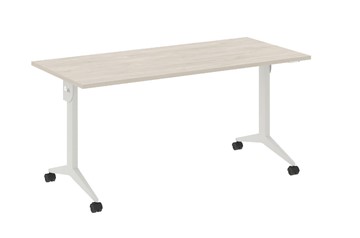 Складной мобильный стол X.M-4.7, Металл белый/Денвер светлый в Магнитогорске