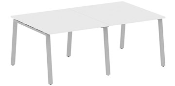 Стол для переговоров БА.ПРГ-2.1, Белый/Серый в Миассе