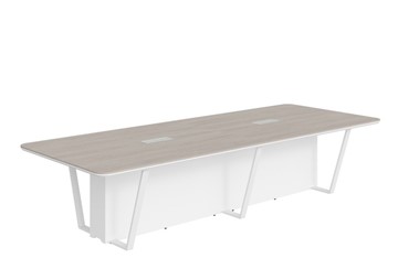Стол для заседаний LINE Дуб-серый-белый СФ-571734.1 (3460х1340х754) в Магнитогорске