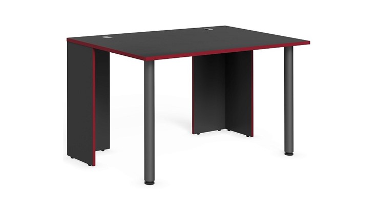 Стол для компьютера SKILLL SSTG 1385.1 , (1360x850x750), Антрацит/ Красный в Копейске - изображение 1