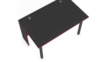 Стол для компьютера SKILLL SSTG 1385.1 , (1360x850x750), Антрацит/ Красный в Копейске - предосмотр 3