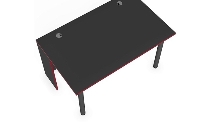 Стол для компьютера SKILLL SSTG 1385.1 , (1360x850x750), Антрацит/ Красный в Копейске - изображение 3