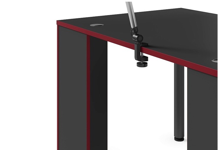 Стол для компьютера SKILLL SSTG 1385.1 , (1360x850x750), Антрацит/ Красный в Копейске - изображение 6
