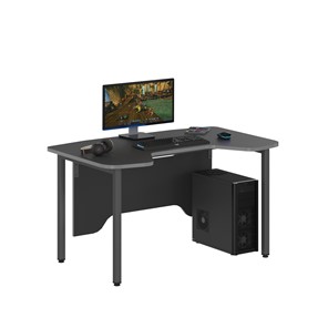 Компьютерный стол SKILLL SSTG 1385, (1360x850x747),  Антрацит /Металлик в Златоусте