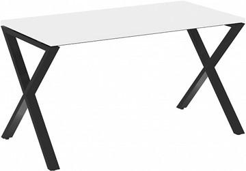 Письменный стол Loft VR.L-SRX-4.7, Белый Бриллиант/Черный металл в Челябинске