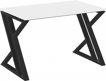 Письменный стол Loft VR.L-SRZ-1.7, Белый Бриллиант/Черный металл в Челябинске