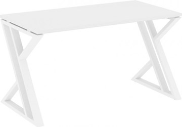 Письменный стол Loft VR.L-SRZ-3.7, Белый Бриллиант/Белый металл в Челябинске