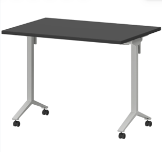 Мобильный стол Моби МБ25-100.70 (Графит/Белый) в Миассе
