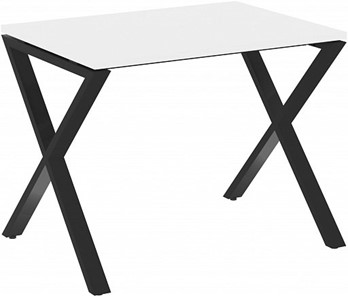 Стол на металлокаркасе Loft VR.L-SRX-1.7, Белый Бриллиант/Черный металл в Миассе