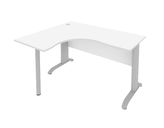 Письменный стол ПЛ.СА-3 Л 1400х1200х755 Белый в Магнитогорске - изображение