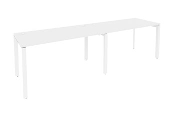 Офисный стол на металлокаркасе O.MP-RS-2.3.7 Белый/Белый бриллиант в Миассе