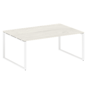 Стол для переговоров БО.ПРГ-1.5 (Белый/Дуб Наварра) в Миассе