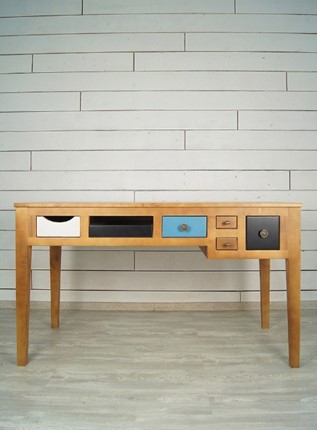 Стол письменный Aquarelle Birch с 6 ящиками (RE-12ETG/4) в Копейске - изображение