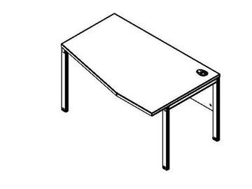 Эргономичный стол XMCT 149R, правый, 1400х900х750 в Магнитогорске